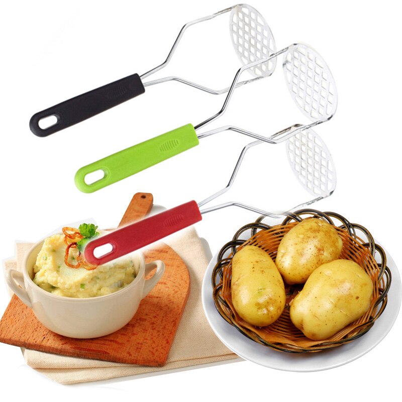 Stainless Steel Potatoes Mud Pressure Mud Machine Potato Masher Ricer Fruit Vegetable Tools Kitchen Gadgets Accessories