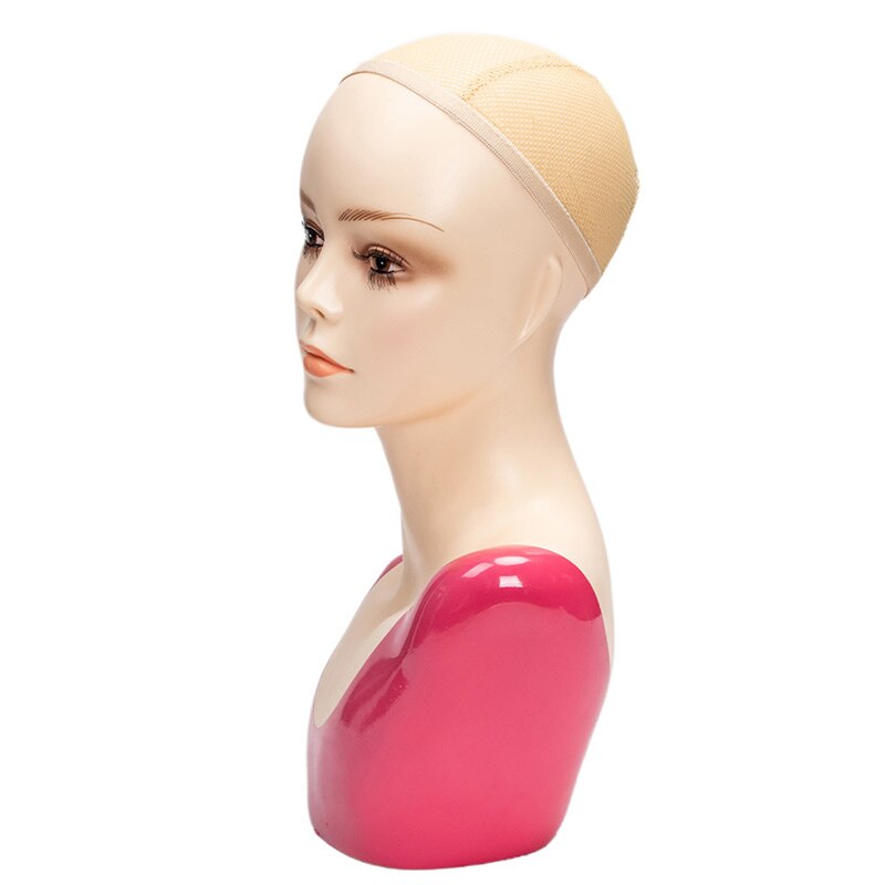 Cabeza de maniquí peluca para mujer, cabeza de maniquí, soporte para pelucas, cabeza de peluca con hombro, cabeza de peluquería, extensión de cabello