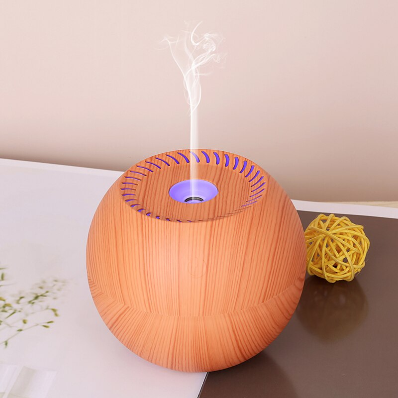 Usb Houtnerf Mini Kantoor Aromatherapie Machine 120Ml Grote Fog Volume Kleine Auto Luchtbevochtiger Huishoudelijke Ultrasone Aroma Diffuser