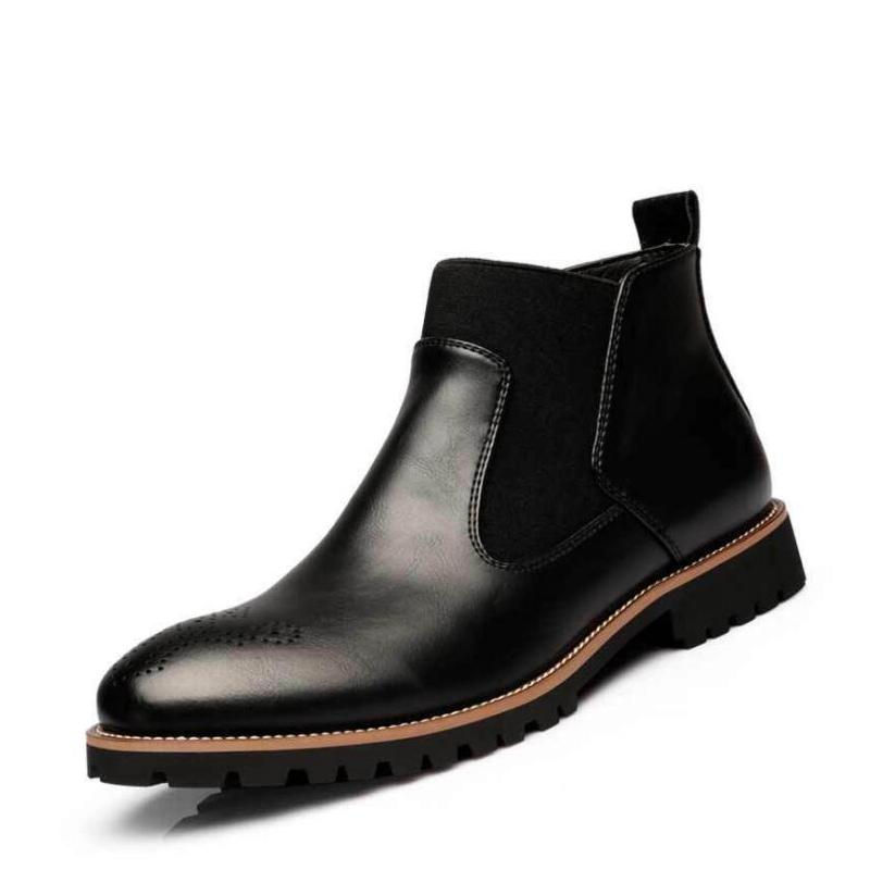 Hommes bottes de pluie homme Chelsea bottes hommes bottines bottes décontractées pour homme en caoutchouc chaussures de pluie imperméable Best-seller Style taille 38-43