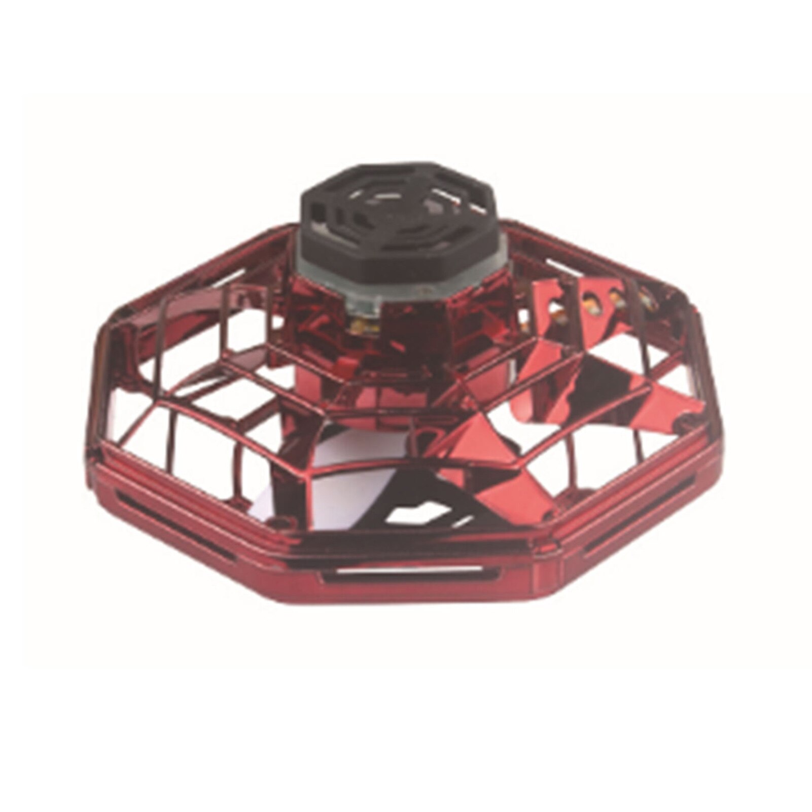 Hand Operated Drones Flying Toys Mini Drone Toy Manual Drone Toy Rechargeable Flying Gyro Aircraft Prop Small UFO Flying Toy: Red