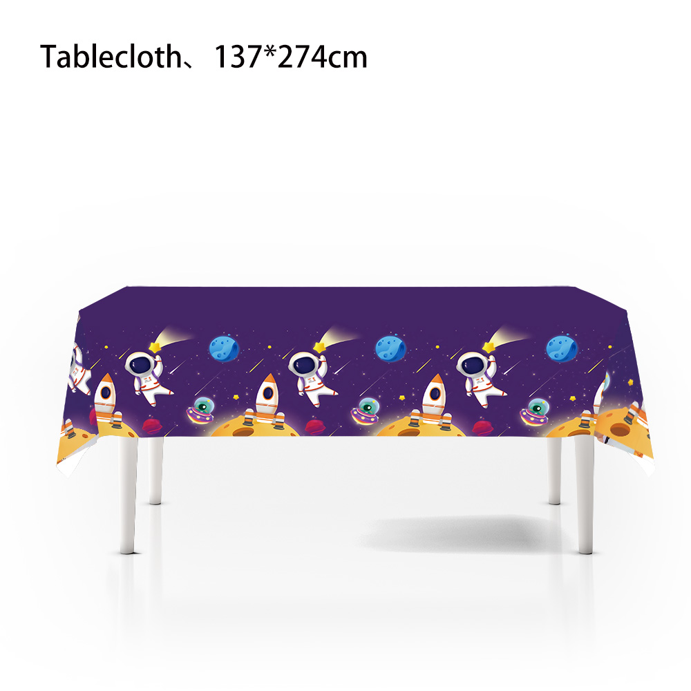 Ruimte Astronaut Verjaardag Wegwerp Servies Space Universe Borden Kopjes Servetten Banner Jongens Planeet Ruimte Thema Feestdecoratie: Light Grey