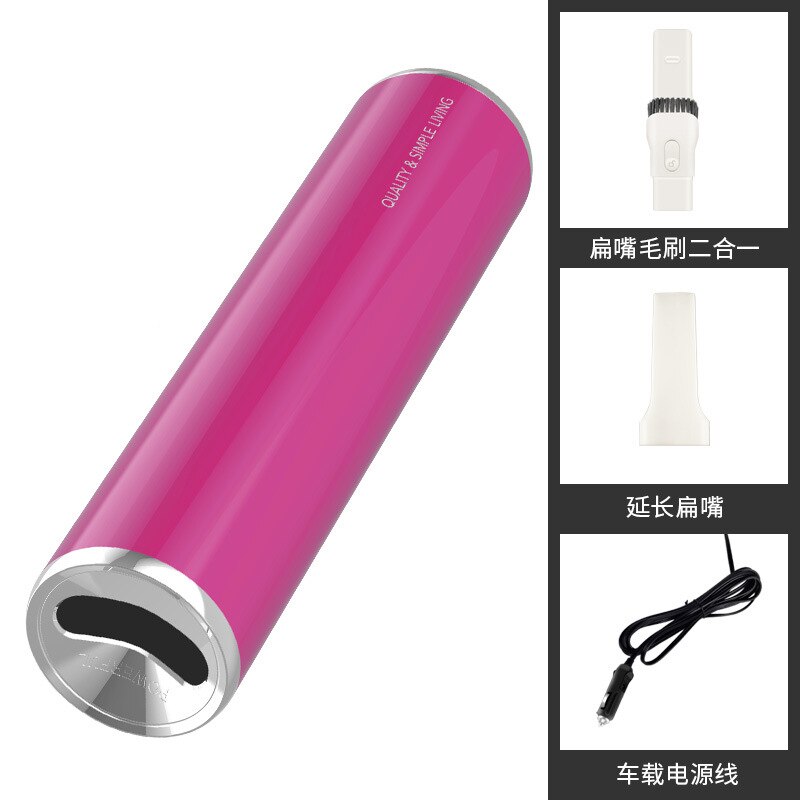 Mini Vacuum,Small Cordless Handheld Vacuum, USB Rechargeable, Easy to Clean Desktop,Drawer, Car Interior and Other Crevices: Pink Wired