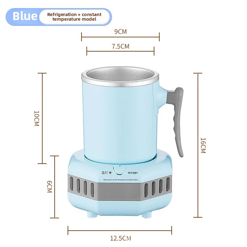 Quick Cooling Cup Beverage Physical Cooling Ice Making Heating Office Desktop Cold And Dual Purpose Rapid Cooling Cup: SKY BLUE / Three Jars