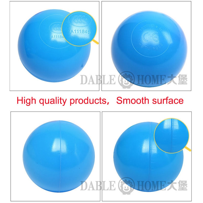 Pelotas de plástico ecológico para niños, Juguetes Divertidos para niños, pelota de aire para el estrés, para deportes al aire libre, 200 unids/bolsa