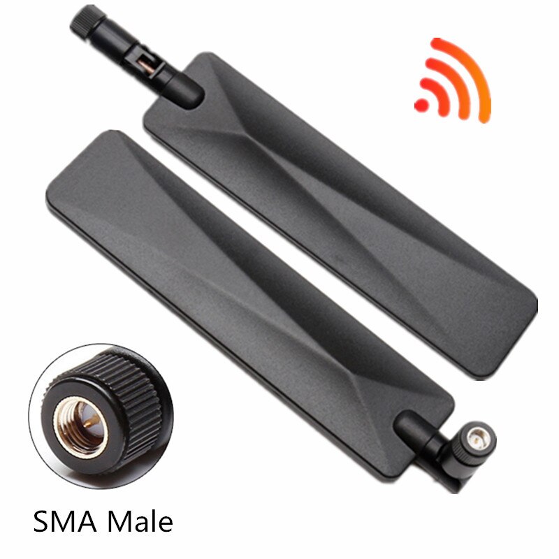 Omnidirectional High Gain Flat Paddle Router Antenna 12DBI GSM/3G/4G/LTE Foldable Glue Stick WIFI Antenna