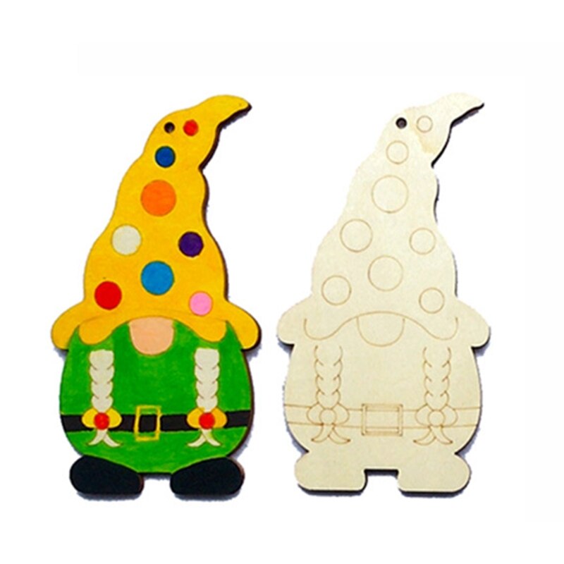 Xmas Elements Wooden Draw Board for Toddlers Wood Graffiti Art Learning Tool Early Educational Supplies: Wizard A