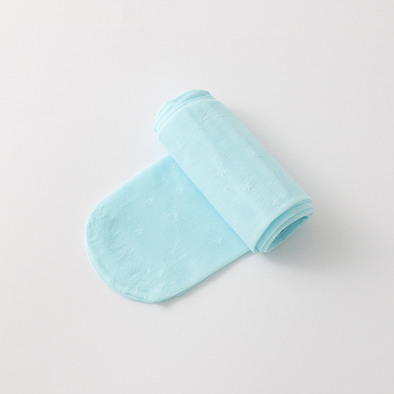 Medias transpirables delgadas para niña, pantis transparentes de Color sólido, para bebé, novedad: Blue-Closed / M(1-3Y)