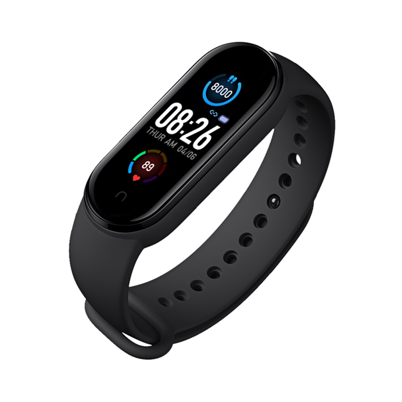 M4 pro smart w@tch bt anslutning puls blodtrycksmätning kroppstemperaturmonitor aktivitetsmätare 0.86in skärm