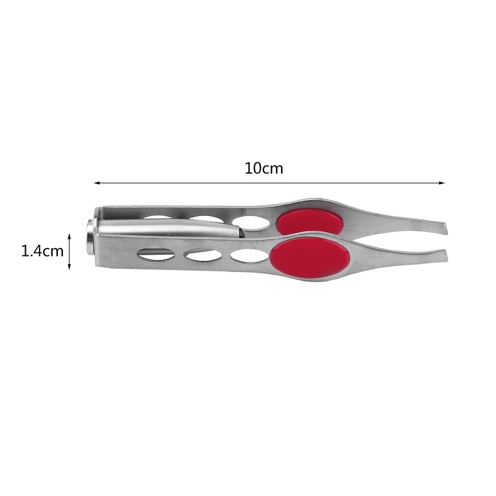 Mini pinza portátil de acero inoxidable con luz LED incorporada para la eliminación de pestañas herramienta de Belleza del cabello de cejas