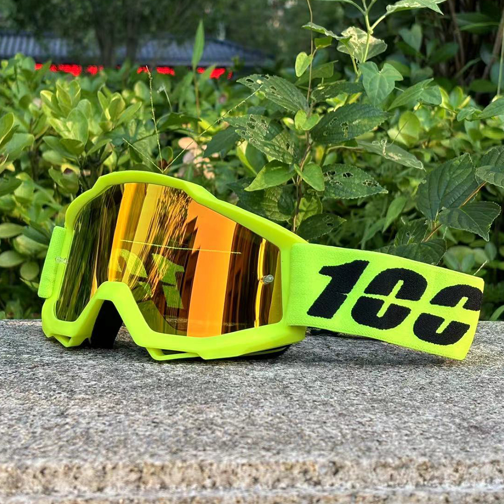 Neue Männer Moto-Cross Brille Motorrad Brille Enduro Anti-Nebel Radfahren Moto Schmutz Fahrrad MX MTB Reiten Sonnenbrille HD Verspiegelte objektiv: Beige