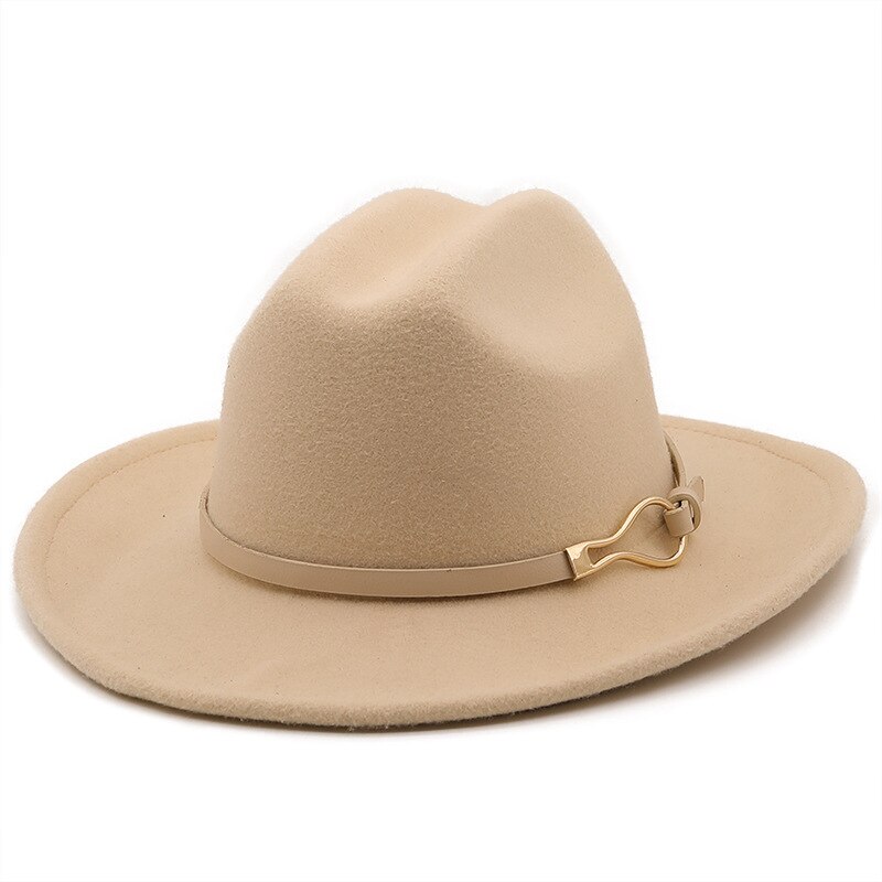 Sombrero de fieltro clásico británico para hombre y mujer, accesorios de sombrero de vaquero, sombrero de Jazz, sombrero de caballero: 8