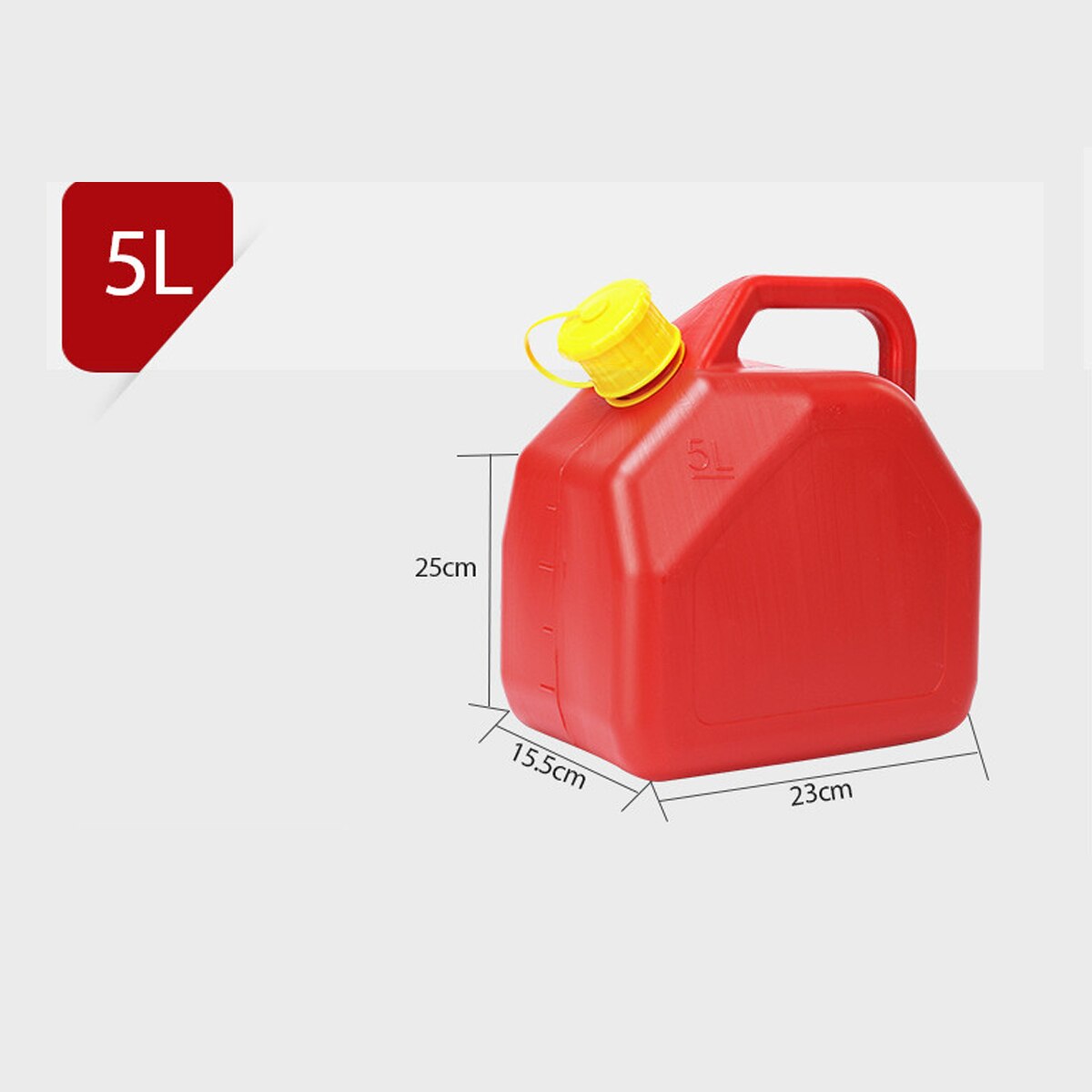 5L/10L/20L Plastic Brandstoftanks Benzine Blikjes Jerry Kan Mount Motorfiets Benzine Olie Container Auto Ruimte Gas tank: 5L