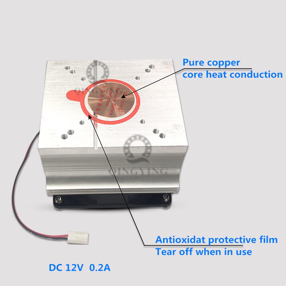 1 stk led chip radiator perler heatsink aluminium heatsink køler fit led transistor modul power pcb heat dissi