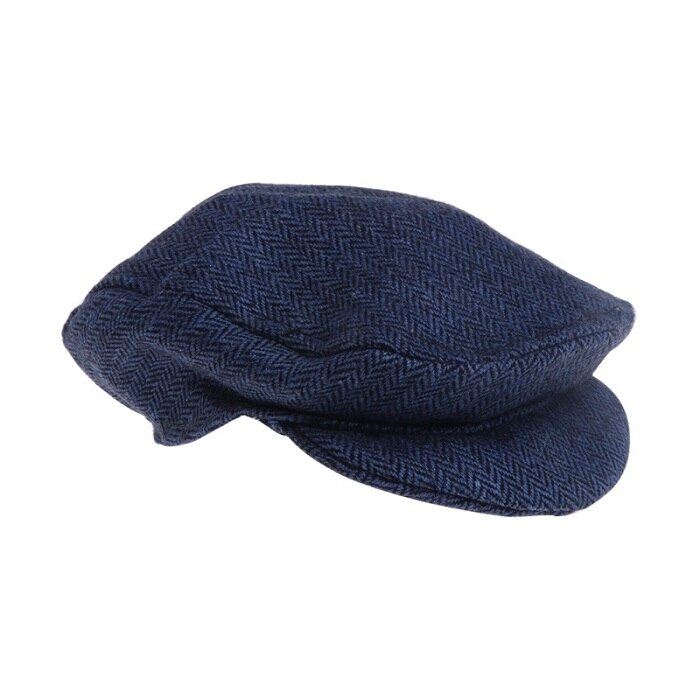 Cute Baby Newborn Peaked Beanie Cap Hat Baby Boys Girls Photography Prop 0-1M Newborn Peaked Beanie Cap Hat Outfit Set: Dark blue