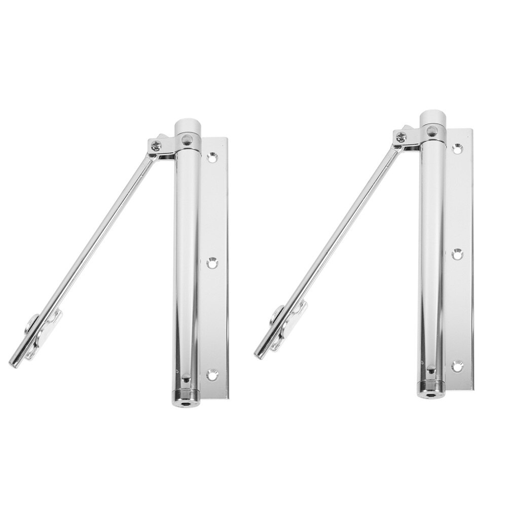 2pcs Metal Screen Door Closer Automatic Door Closer Adjustable Closing Speeds: Silver