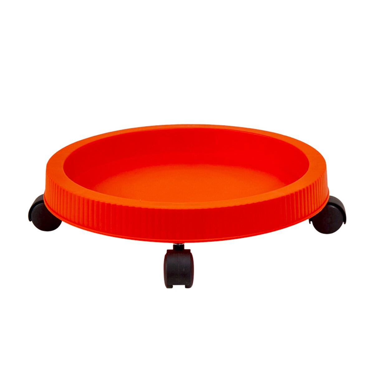 Vaso per fioriera per fragole vasi da fiori verticali impilabili in plastica vassoio per ruote universale supporto per piantine per piante per giardino domestico: Brick red tray