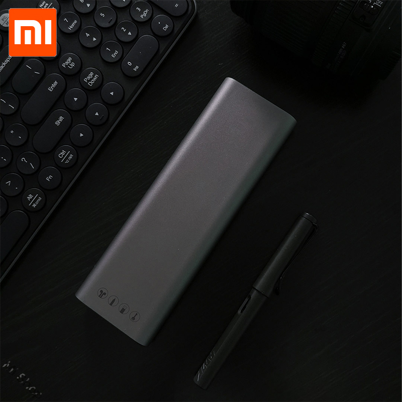Xiaomi mijia miiw pennfodral kontor student pennfodral skolmaterial pennask aluminiumlegering abs+pc för äppelpenna 2