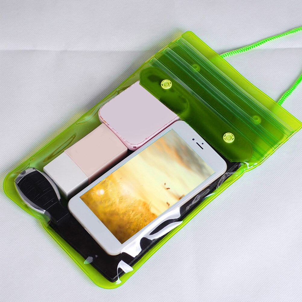 Waterproof Dry Keys Wallets Cosmetics Songkran Festival Swimming Bag Beach Rafting With Straps Dirtproof Phone Storage Outdoor: Green