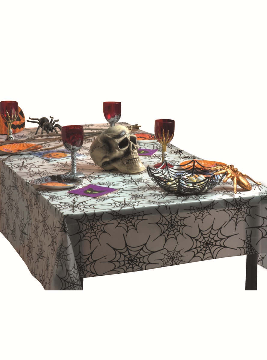 Decoraciones de Halloween Horror Casa Decor huellas de sangre mantel delantal sangriento Halloween accesorio: Tablecloth-B