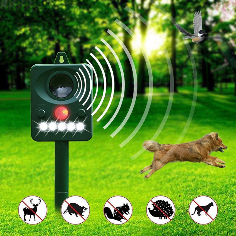 Garden Outdoor Use Ultrasonic Solar Powered Cat Dog Animal Repeller Animal Chaser Deterrent Repellent Pest Control