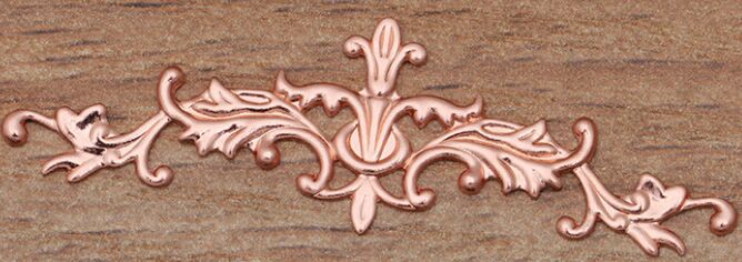10 Stks/partij 10*52Mm Bloem Blad Charmes Messing Filigraan Diy Sieraden Maken Levert Hoofddeksels Sieraden Handgemaakte Onderdelen Accessoires 0188: rose gold plated