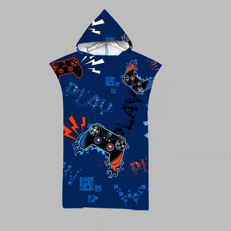 Zomer Hooded Bad Strand Handdoeken Microfiber Veranderende Gewaad Surf Poncho Handdoek Voor Zwemmen Strand Outdooor Badjas Wetsuit