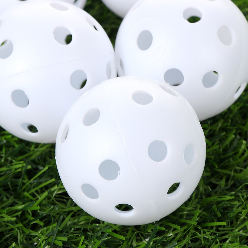 10 PCs Hollow Golf Balls Soft Practice Balls for Golf Training Indoor&Outdoor Ball Sports Tool Sports Equipment