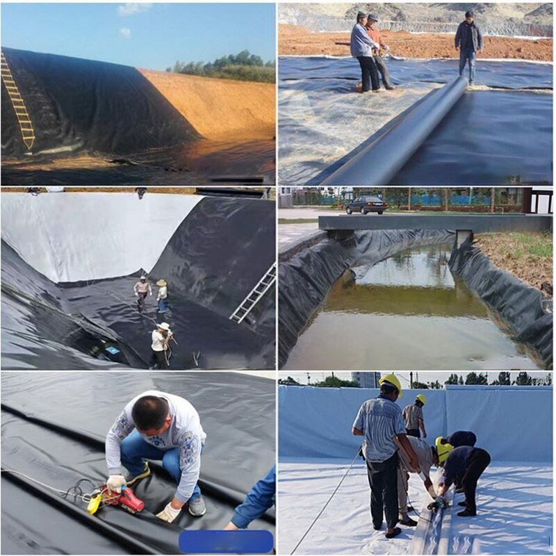 Pe dam liner fiskedam liner have dam landskabspleje pool tyk kraftig vandtæt membran liner klud