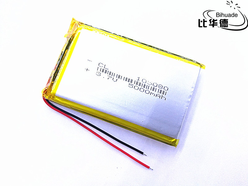 SD 3.7 V 5000 mAh 105080 Lithium Polymeer Li-Po li ion Oplaadbare Batterij cellen Voor Mp3 MP4 MP5 GPS PSP mobiele bluetooth