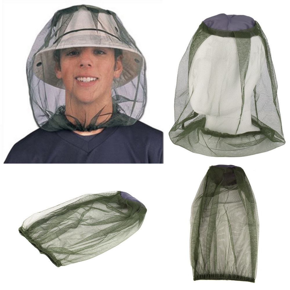 Anti Midge Mosquito Insect Bug Hoed Outdoor Vissen Cap Bug Mesh Head Netto hoeden Cover Camping Gezicht Protector