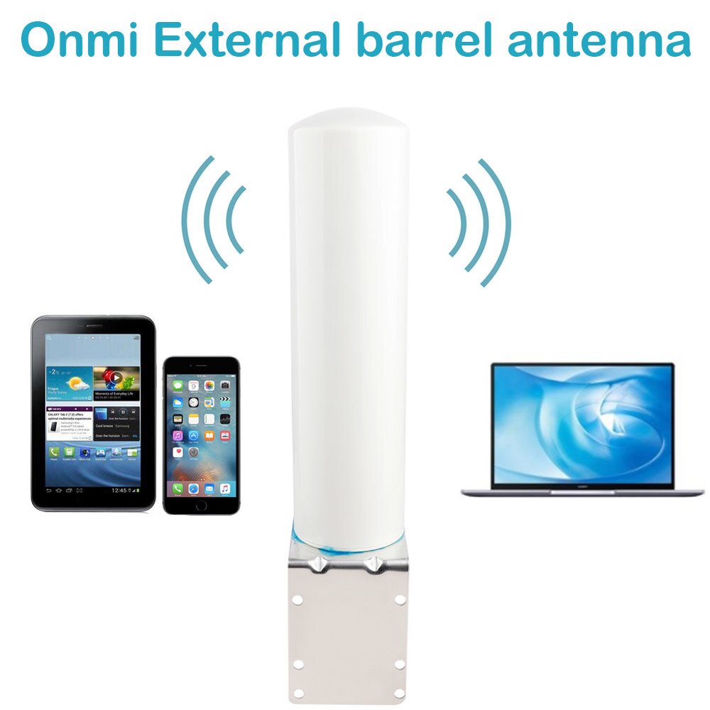 4G antenne extérieure 698-2700MHz 12DBi Onmi antenne barillet externe avec N femelle pour GSM W-CDMA 3G 4gcell téléphone répéteur de Signal