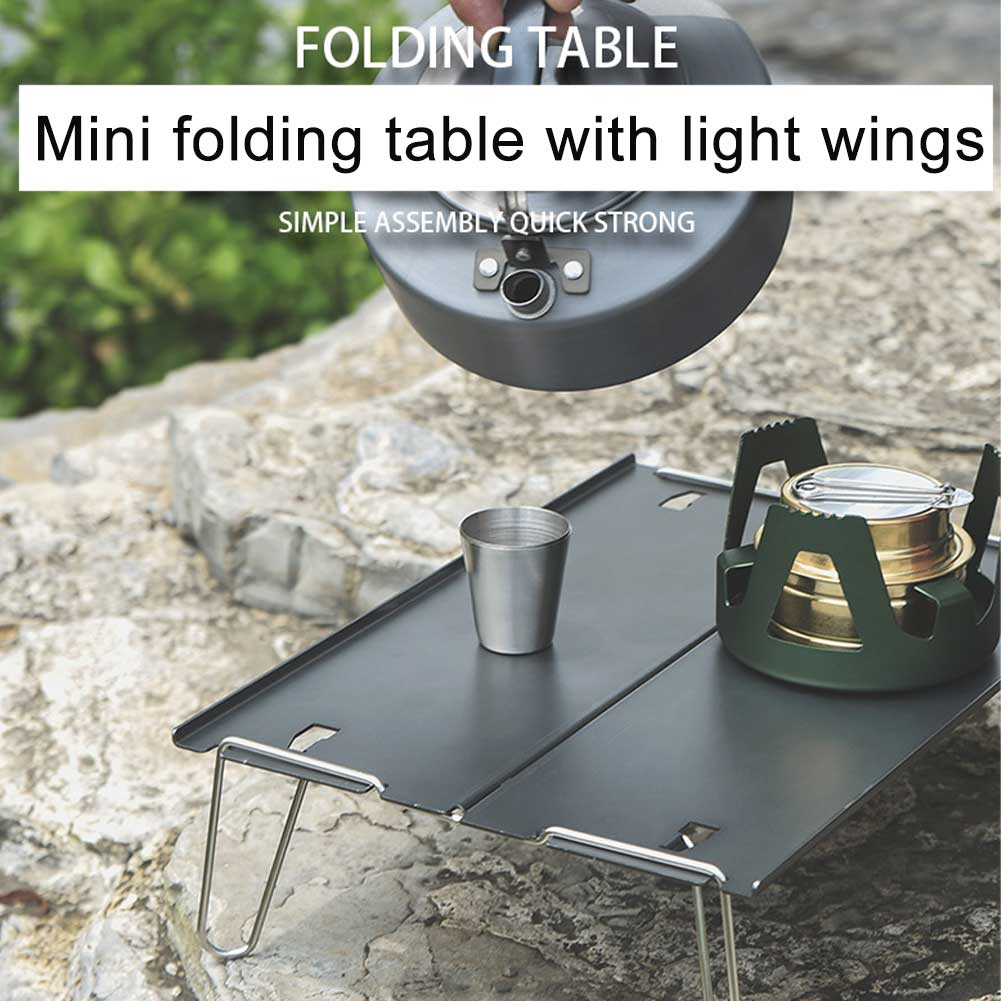 Beach Folding Table Multifunction Outdoor Camping BBQ Hiking Home Aluminum Alloy Ultralight Waterproof Mini Portable Picnic