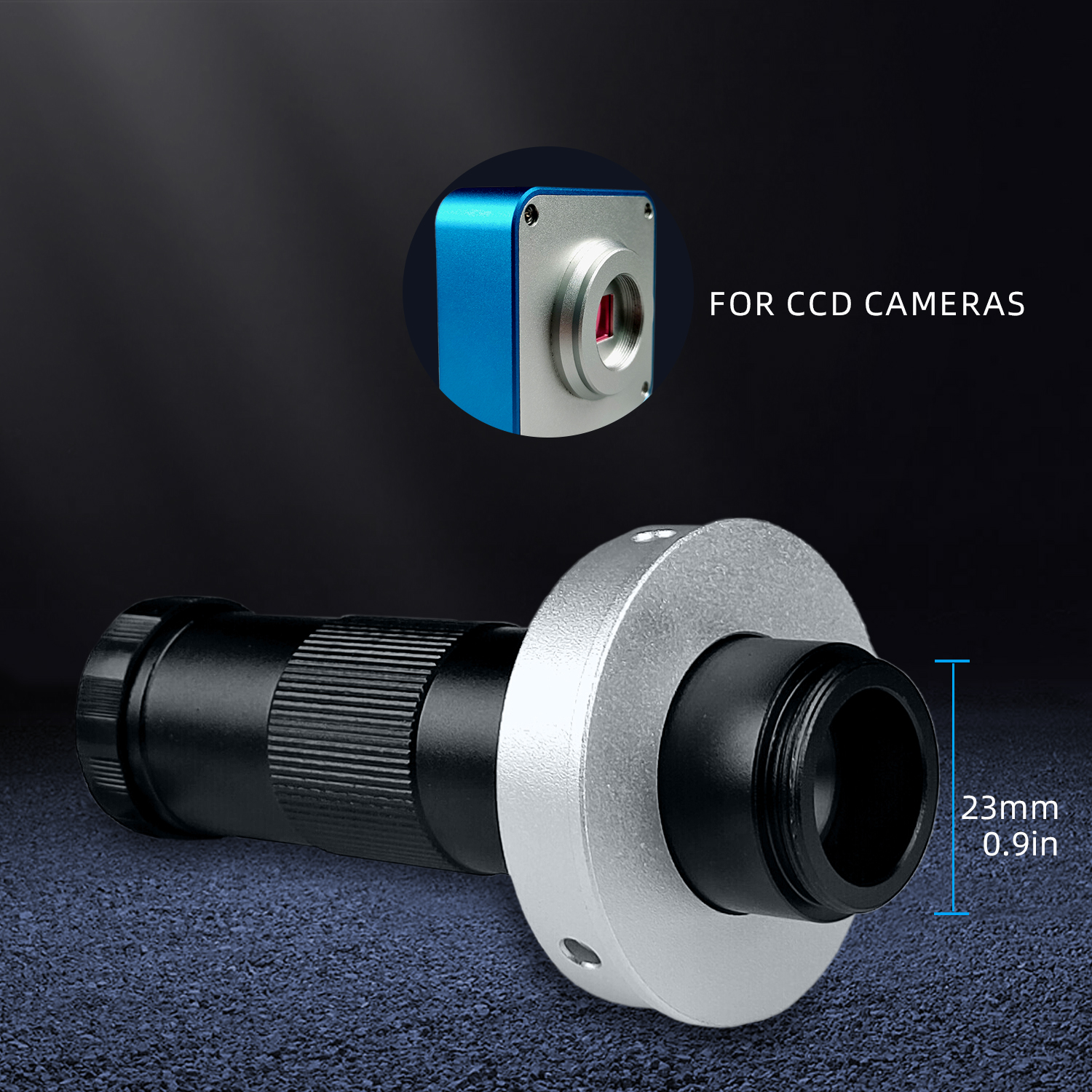 YIZHAN Magnification Adjustable 150X Zoom C Mount Lens With 0.5X Objective For HDMI USB Industrial Digital Microscope Camera