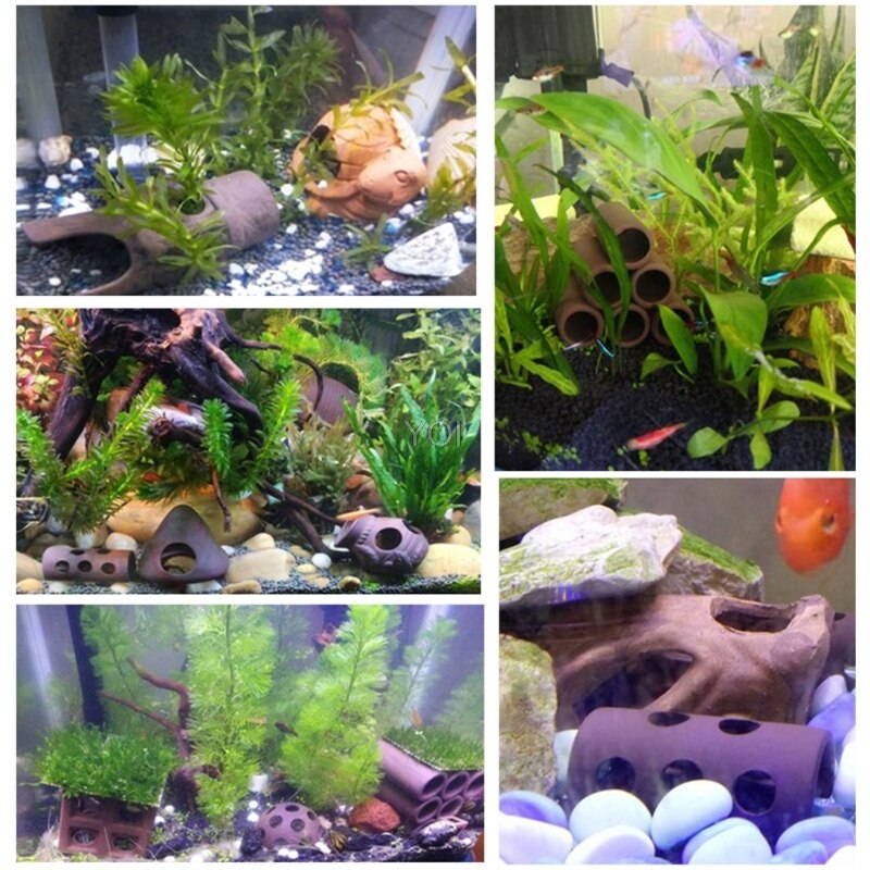 Aquarium grot aquarium schuilplaats keramische garnalen decoratie huid ornament fokkerij