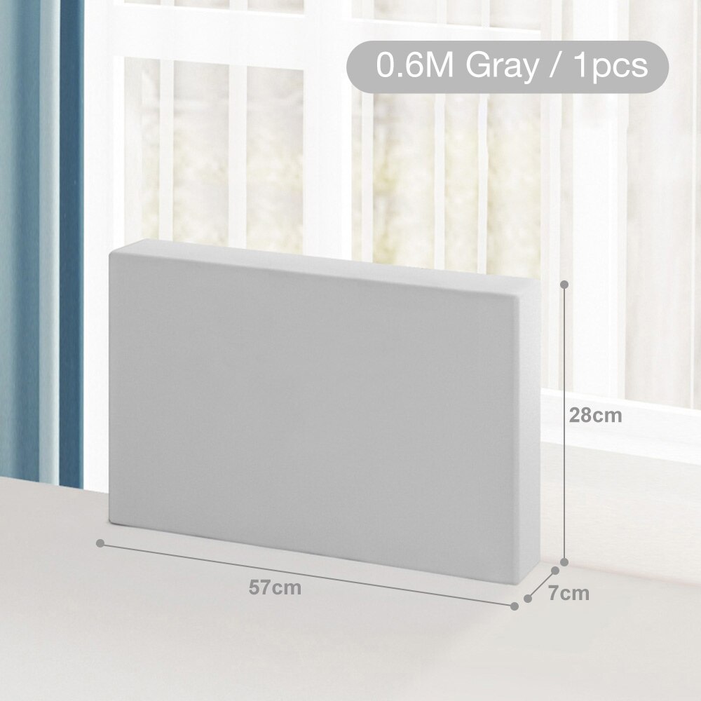 28cm Height Baby Bed Rail Guard Height Adjustable Anti-collision Guardrail Children's Bed Fence Bed General Soft Gate Crib Rail: 0.6M gray (1pcs)