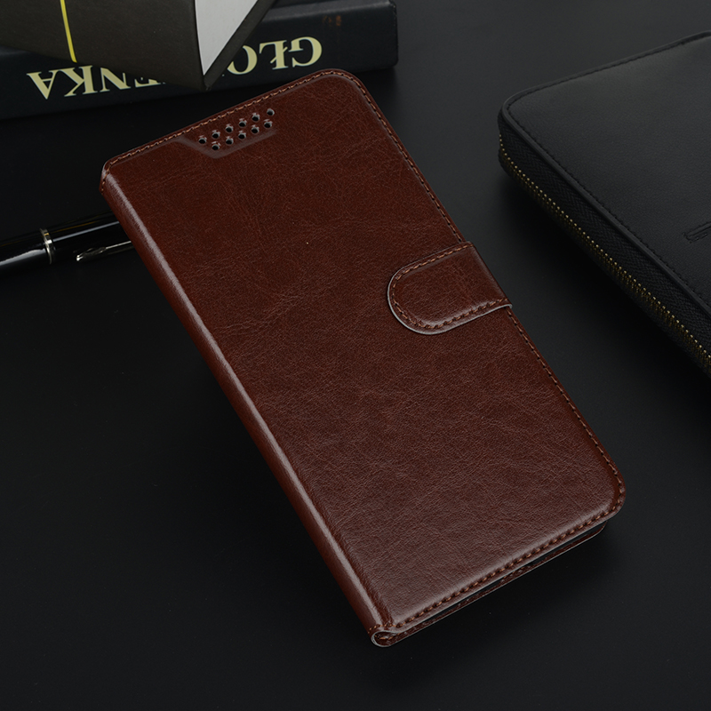 Leather Soft Case for Lenovo for Lenovo Vibe P1 P1M P70 P70T Flip Stander Wallet Case Cover Coque Holster: P70 P70T / Brown