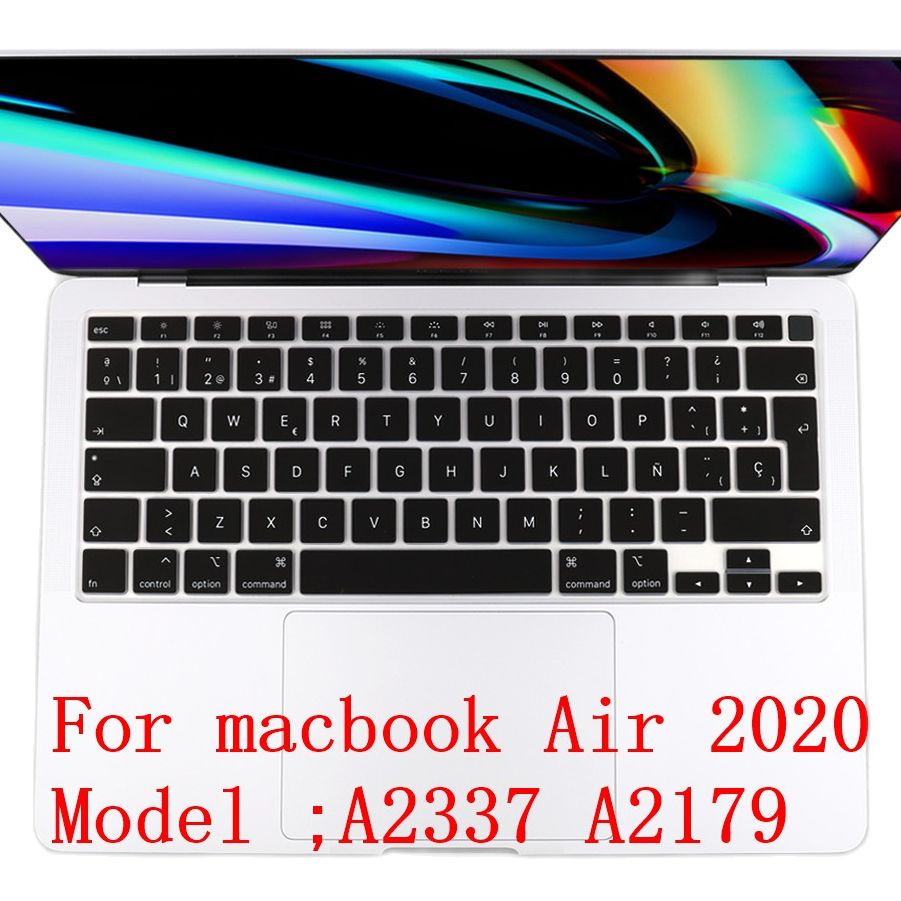 UNS/EU Geben Typ Spanisch/Russisch/Französisch Englisch Tastatur Abdeckung Für MacBook Air 13 A2179 A2337 touch ID Transparent Haut
