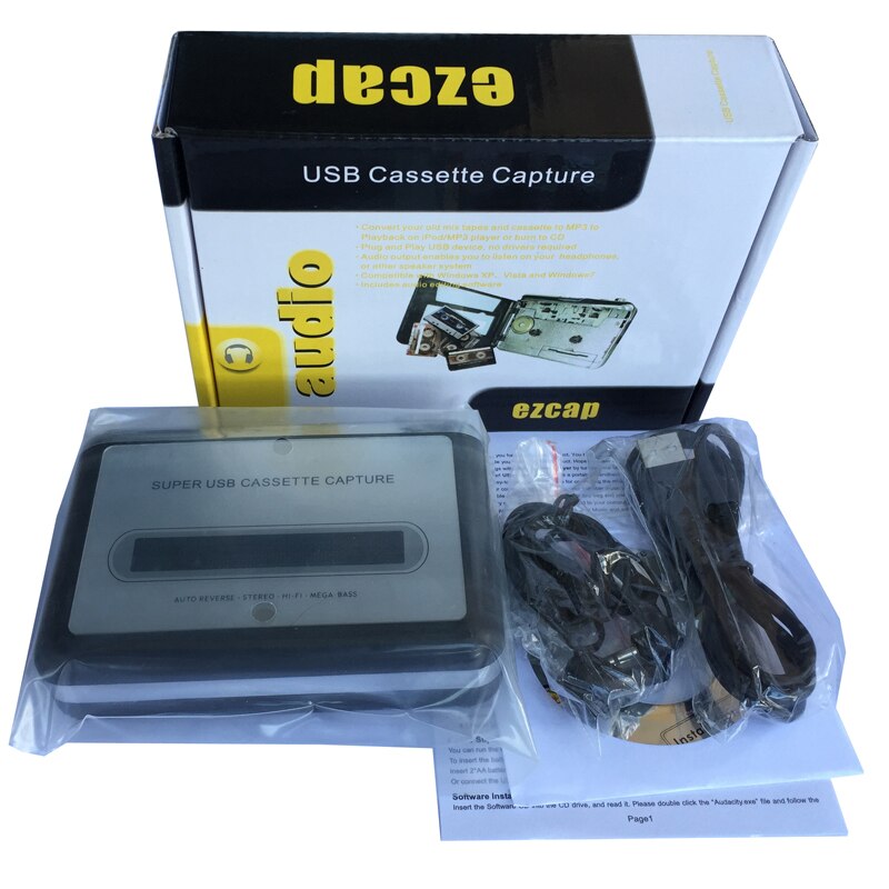 usb walkman capture converter, convert tape to mp3 player through PC