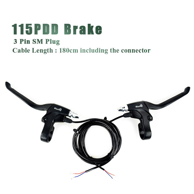 WUXING 115PDD 47PDD Ebike Brake Five Star Brake Lever Cut Off Power Electric Bicycle E-scooter Bicycle MTB Road Ebike Park Brake: 115PDD SM 3 pin