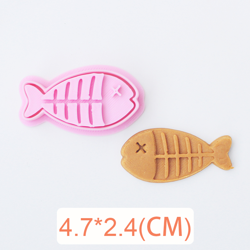 DIY Taart Decoreren Gereedschappen Leuke Kat Liefde Biscuit Mold Cookie Cutters Bakken Tool 3D Cartoon Plastic Bakvorm Cookie Tools: Clear