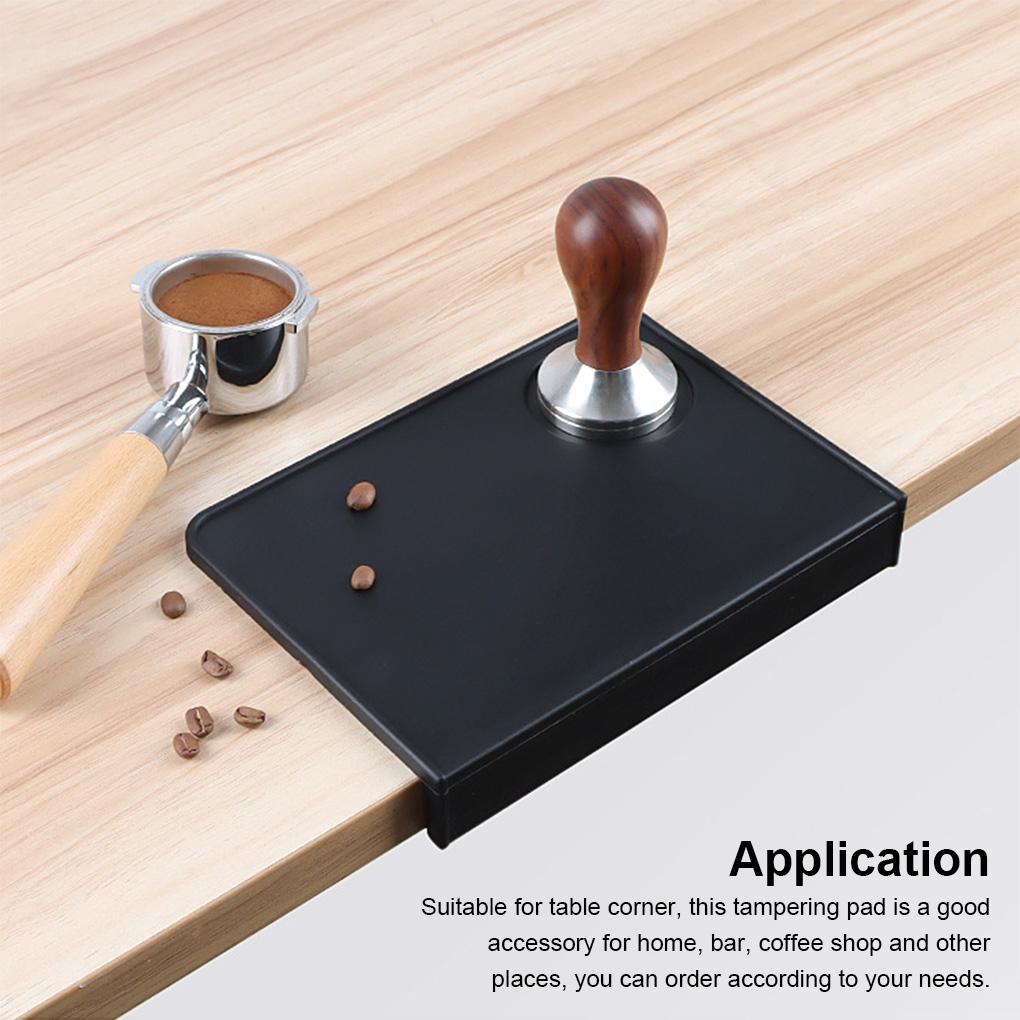 Koffie Tamper Mat Siliconen Waterdichte Knoeien Hoek Pad Herbruikbare Tafelblad Bescherming Holder Supply Huishouden