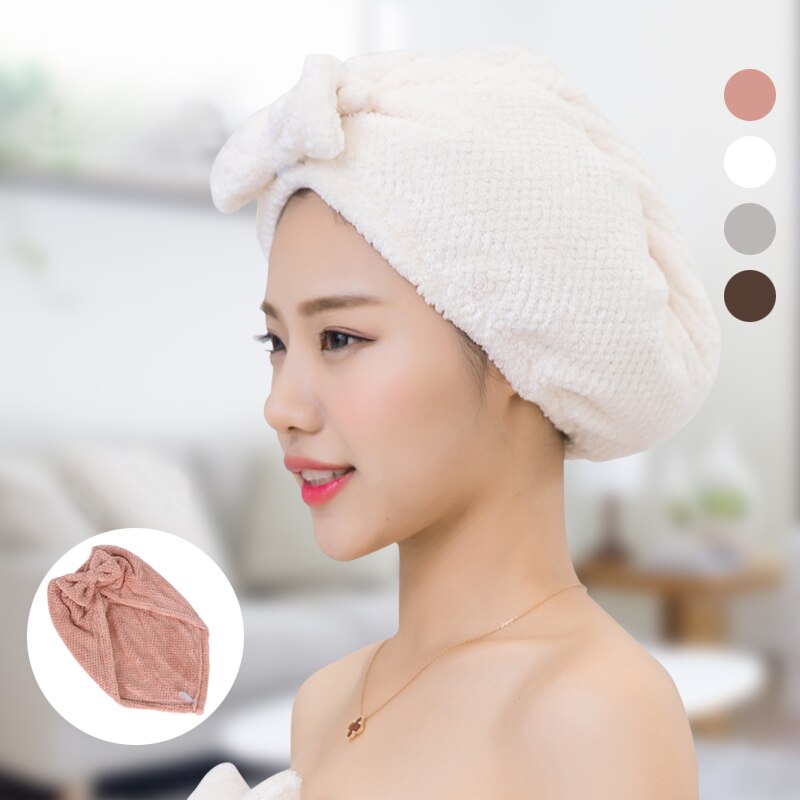 Sinsnan Solid Soft Microfiber Sneldrogende Handdoek Voor Haar Superabsorberende Bad Make-Up Multipurpose Haar Cap Voor Vrouwen Magic Handdoek