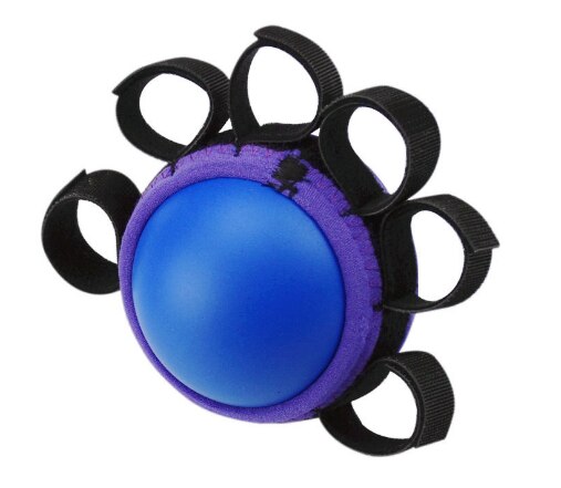1 Pcs Finger Grip Ball Massage Rehabilitation Training Elderly Exercise Ball Hand Finger Strength Circle Grip Device Grip Tool: 10 pounds set 2