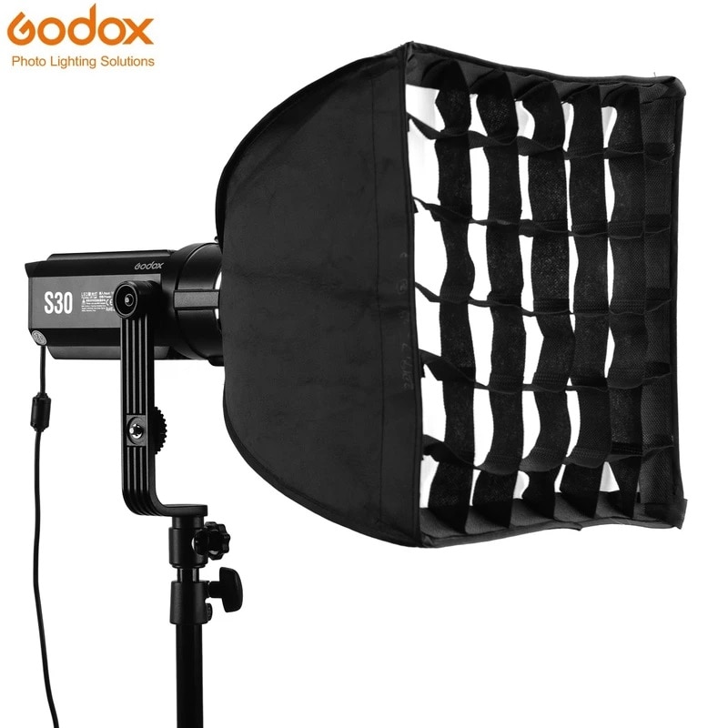 Godox SA-30 Softbox Met Grid 30*30Cm Voor Godox S30 S60 Led Licht