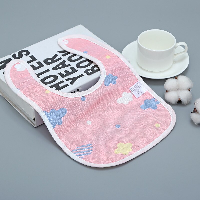 Algodão bandana babador babador bebê alimentação bata infantil arroto panos musselina saliva toalha bebê comer acessório macio material do bebê: Pink