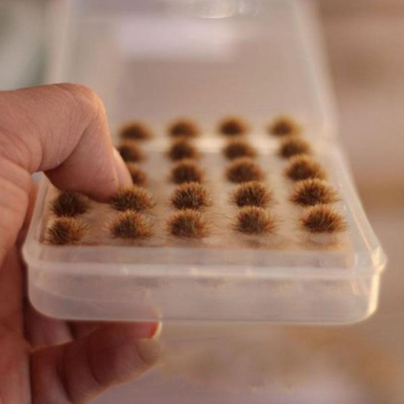 50 Pieces In A Box Diy Miniature Landscape Material Color Table Material For Train Sand With Scene Construction Bushes Six G6r2