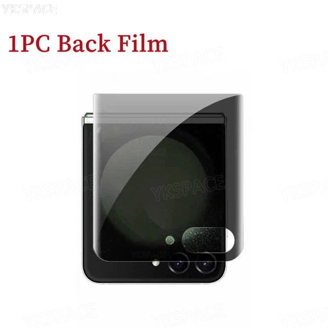 Película de hidrogel antiespía de privacidad externa EPU interior para MOTOROLA Moto Razr 40 50 Ultra Plus 2024 2023 2022 Protector de pantalla suave: Gris /  Opción6