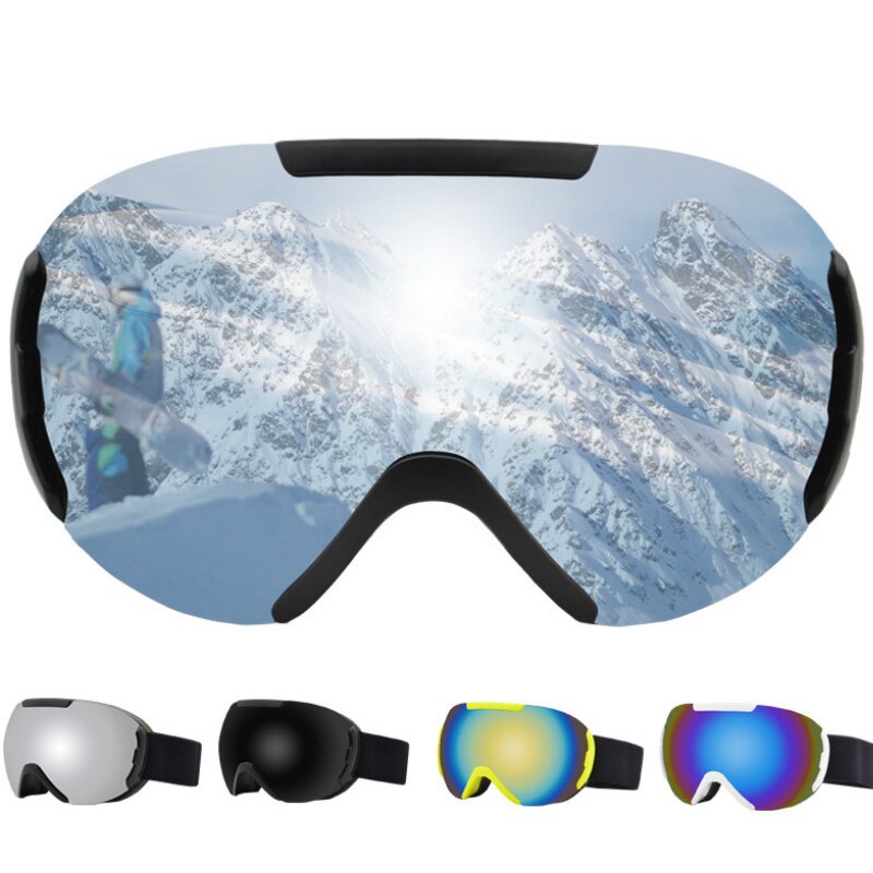 Skibril Dubbele Lagen UV400 Anti-Fog Grote Ski Masker Bril Skiën Sneeuw Mannen Vrouwen Snowboard Goggles
