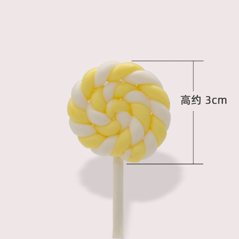 Lollipop Cake Topper Happy Birthday Party Decor Kids Boy Girl Birthday Lollipop Cake Decor Birthday Party Supplies